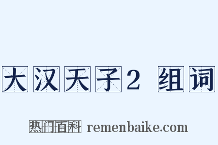 大汉天子2组词是什么意思的图片